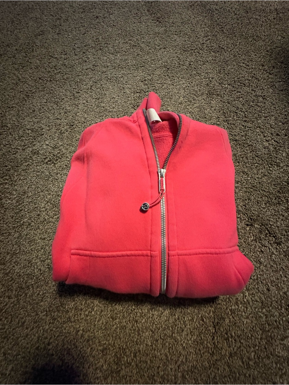 lululemon athletica Bright Pink Full-Zip crop Scuba hoodie